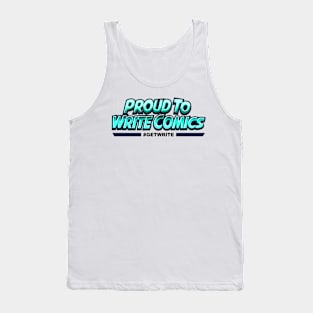 Proud to Write Comics Dark Blue Tank Top